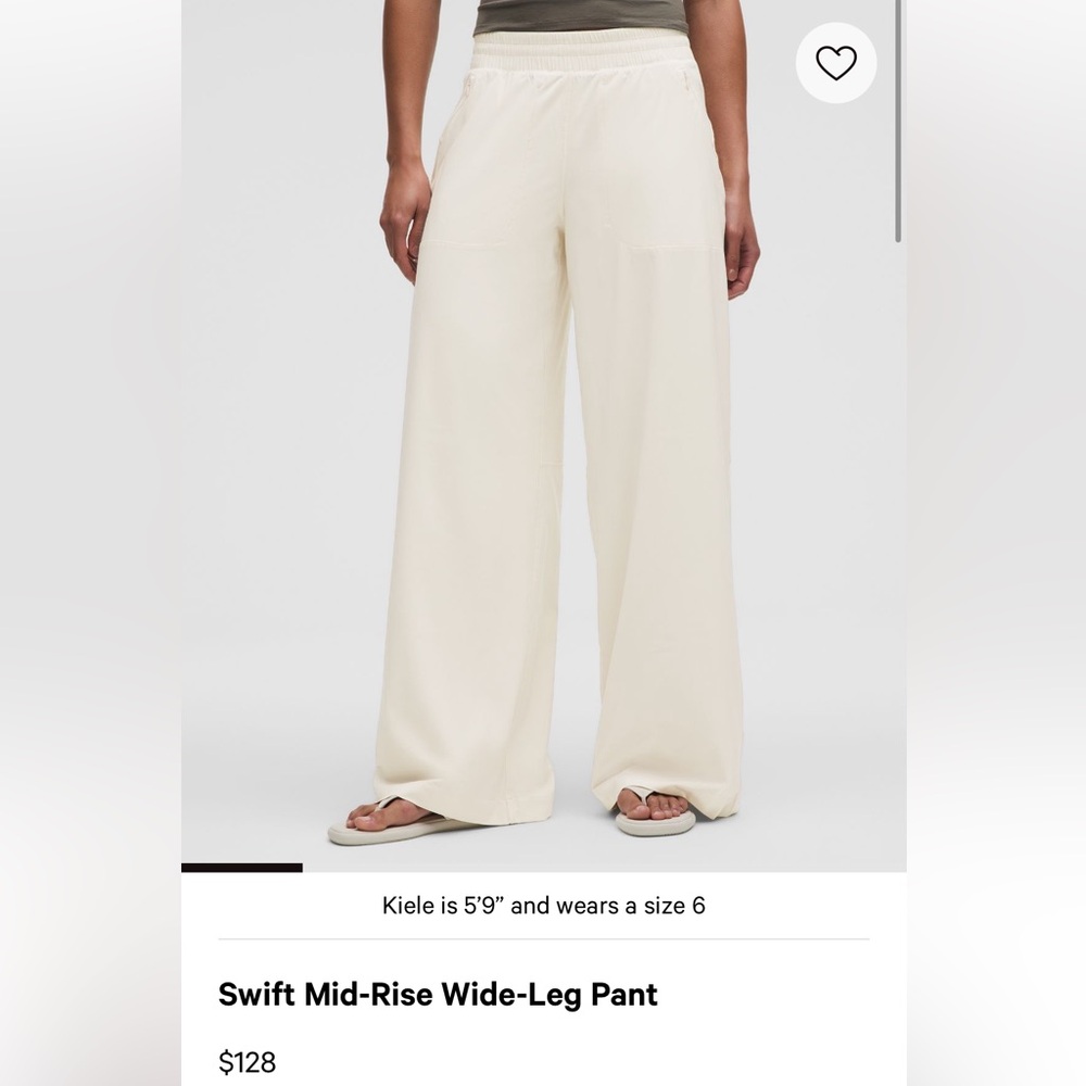 Swift mid-rise wide-leg pant